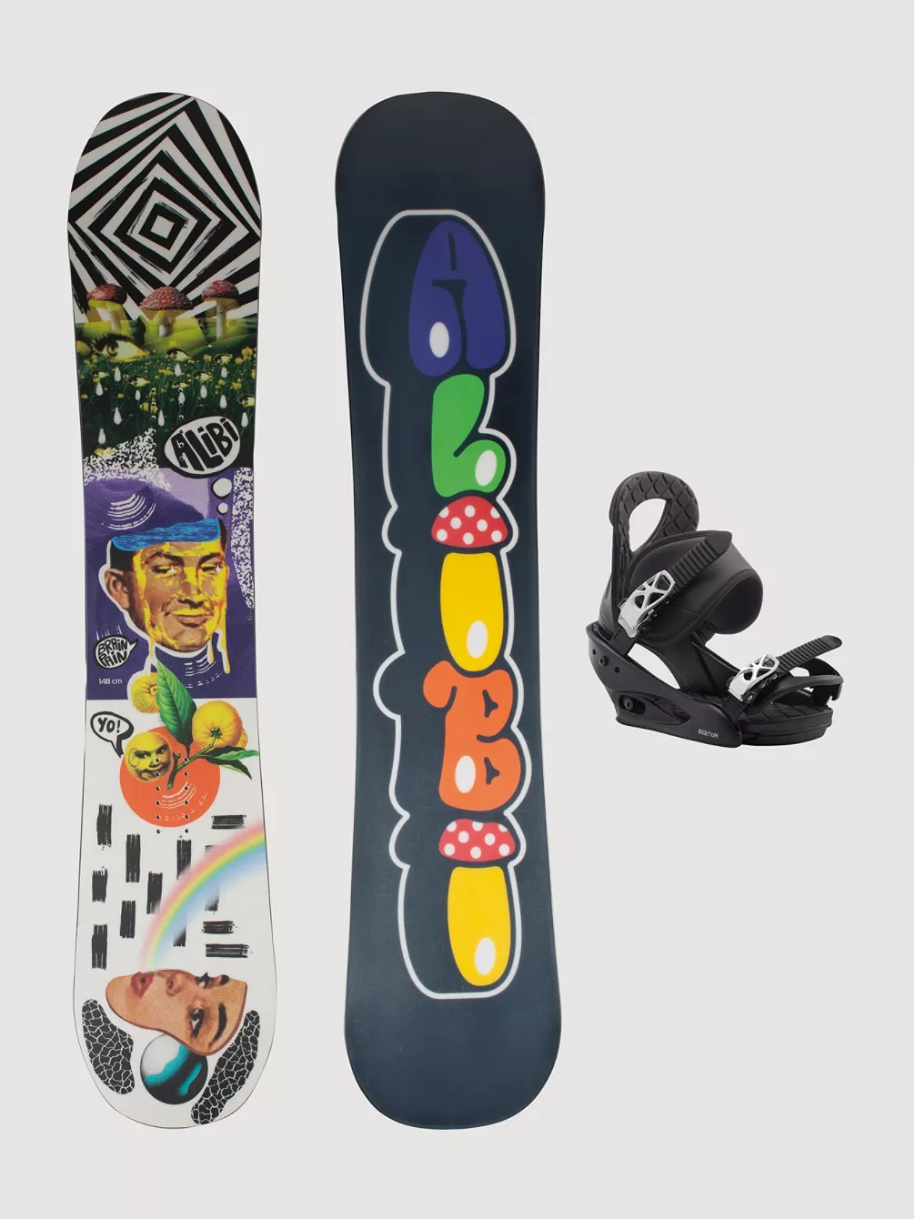 Alibi Snowboards Brain Rain 140 + Burton Citizen S 2023 Snowboard-Set 3 Alibi Snowboards Brain Rain 140 + Burton Citizen S 2023 Snowboard-Set