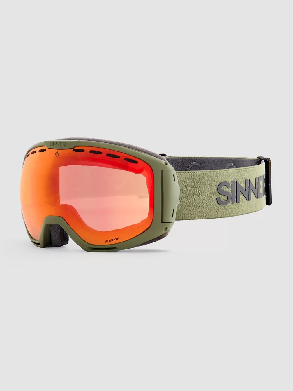 Sinner Mohawk Matte Moss Green Goggle 3 Sinner Mohawk Matte Moss Green Goggle