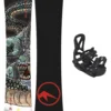 TRANS Pirate 120 + Junior M Black 2023 Snowboard-Set -Skiausrüstung Geschäft Pirate120JuniorMBlack2023SnowboardSet