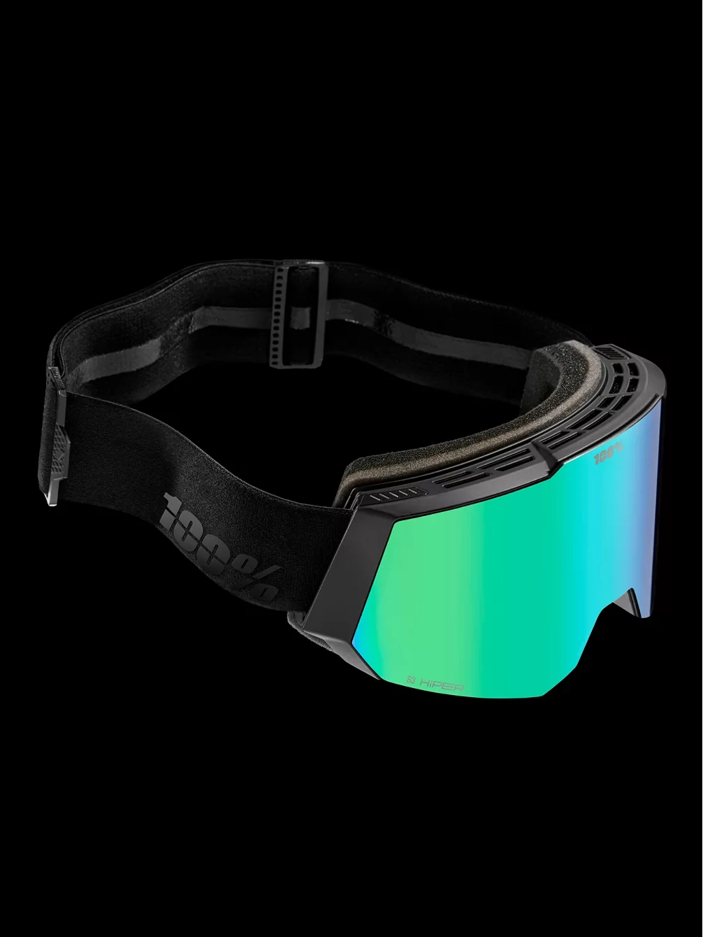 100Percent Snowcraft Hiper Black/Green Goggle 6 100Percent Snowcraft Hiper Black/Green Goggle – Bild 4